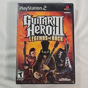 Guitar Hero III: Legends of Rock (Sony) - Orange Cover